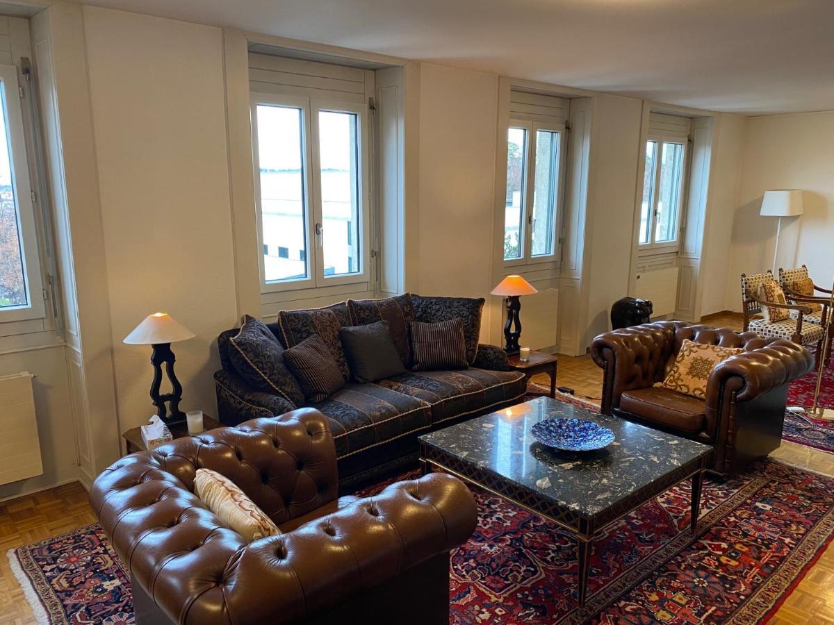Geneve, Plein Centre,Belle Vue Lac, Splendide Et Grand Appartement Buitenkant foto
