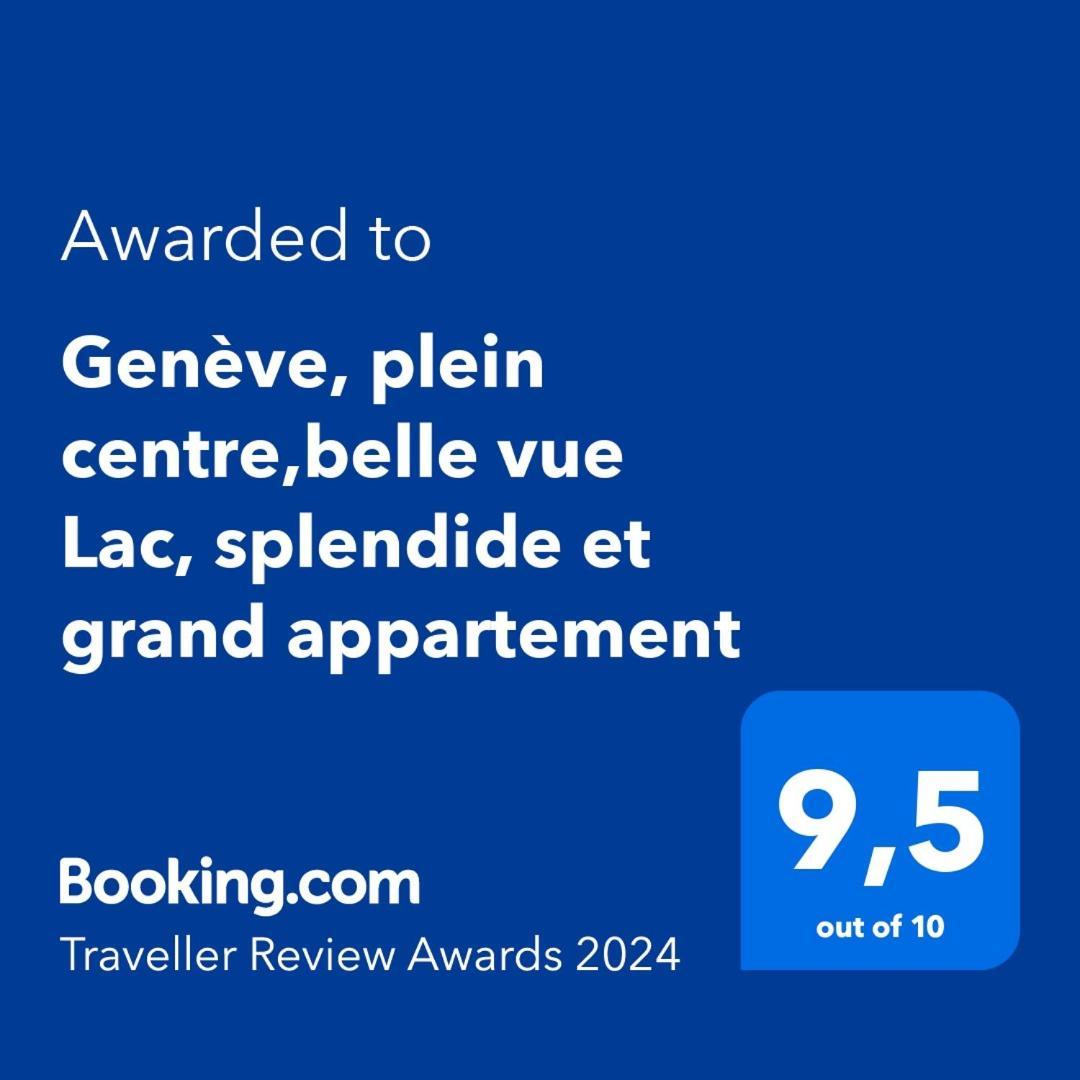 Geneve, Plein Centre,Belle Vue Lac, Splendide Et Grand Appartement Buitenkant foto